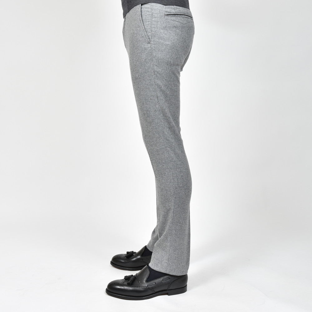 INCOTEX SLACKS(インコテックス スラックス) SLIM FIT ウォッシュドストレッチウールフランネルテーパードパンツ 18S100-4575A/21648