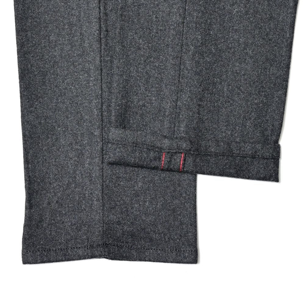 INCOTEX SLACKS(インコテックス スラックス) SLIM FIT ウォッシュドストレッチウールフランネルテーパードパンツ 18S100-4575A/21648