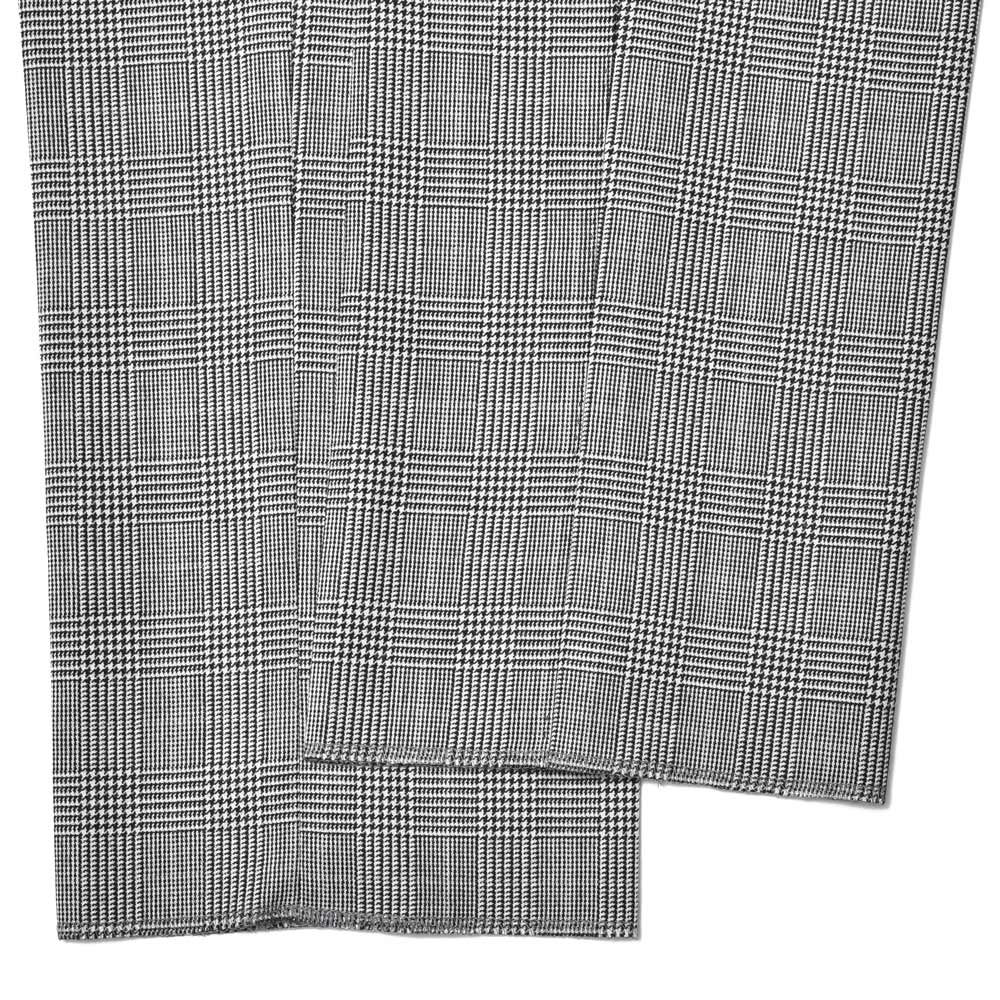 IGARASHI TROUSERS(五十嵐トラウザーズ) ウールライトツィードグレンチェック1プリーツスリムテーパードパンツ IGT/1OUTP/M3480