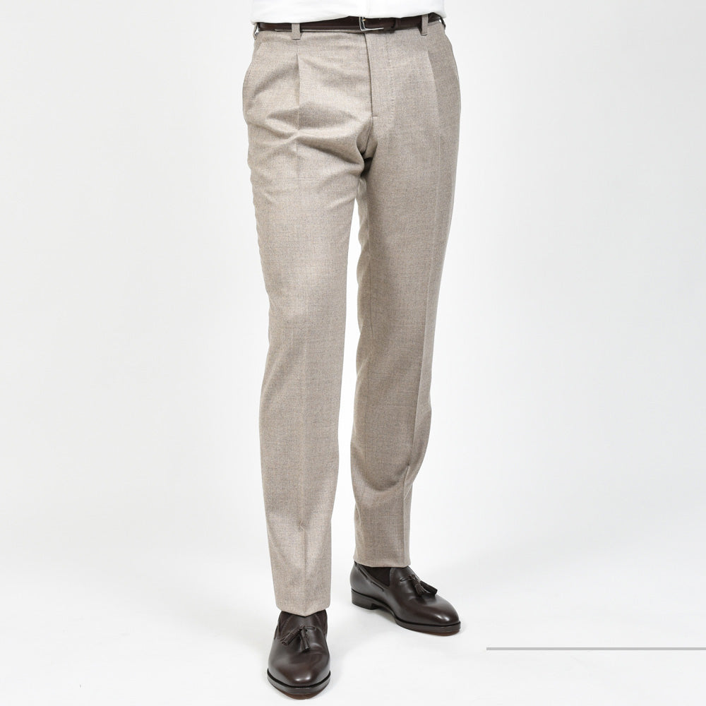 IGARASHI TROUSERS(五十嵐トラウザーズ) ストレッチウールサキソニー1プリーツスリムテーパードパンツ IGT/1OUTP/08500000134
