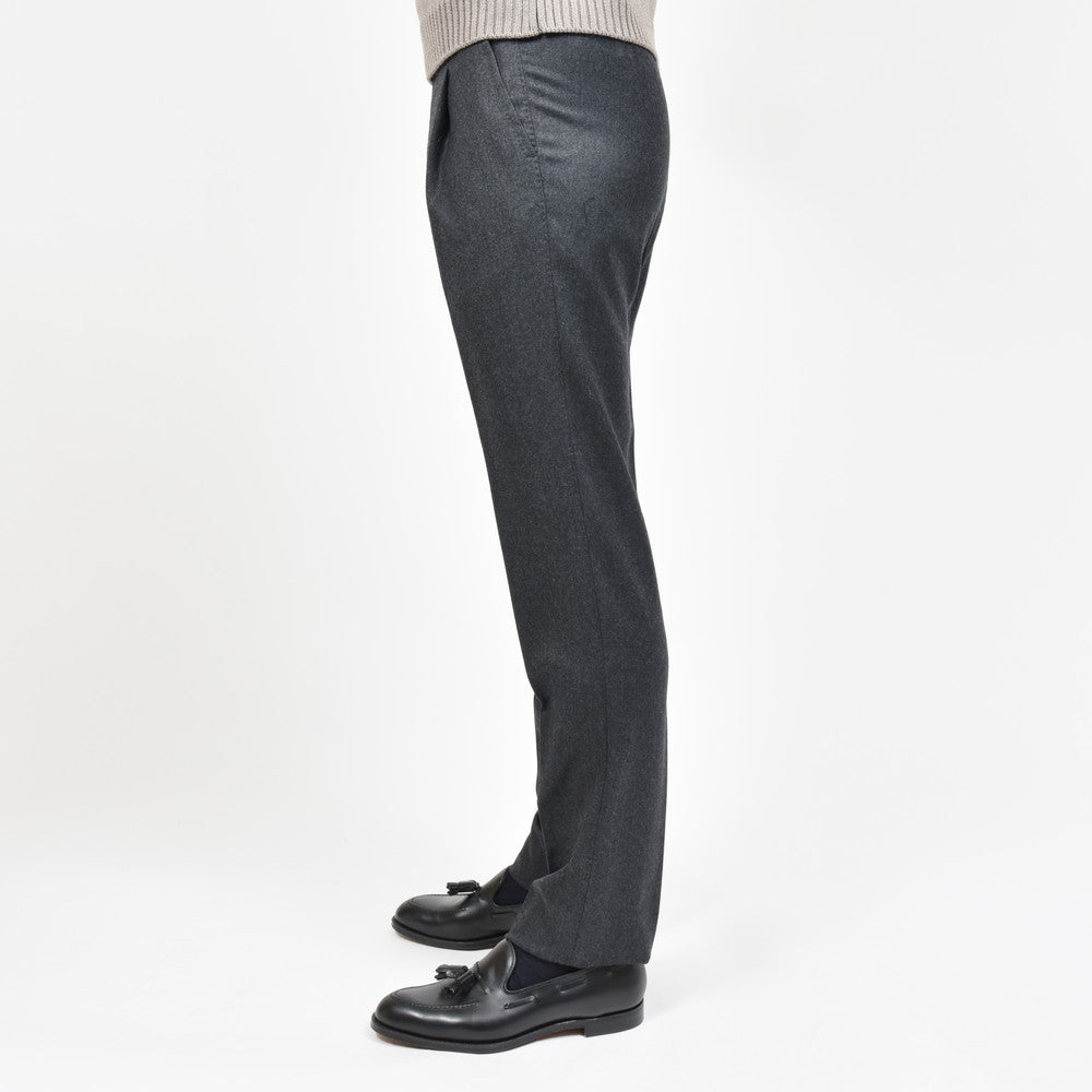 IGARASHI TROUSERS(五十嵐トラウザーズ) ストレッチウールサキソニー1プリーツスリムテーパードパンツ IGT/1OUTP/08500000134