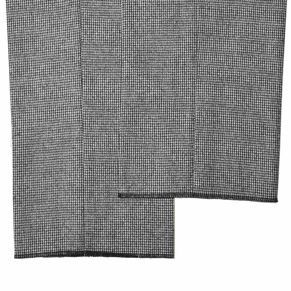 IGARASHI TROUSERS(五十嵐トラウザーズ) ウールフランネルハウンドトゥース2プリーツサイドアジャスターテーパードパンツ IGT/2OUTP/M6400