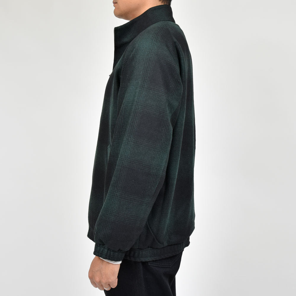 moncao(モンサオ) ウールチェックジップブルゾン M021347-C