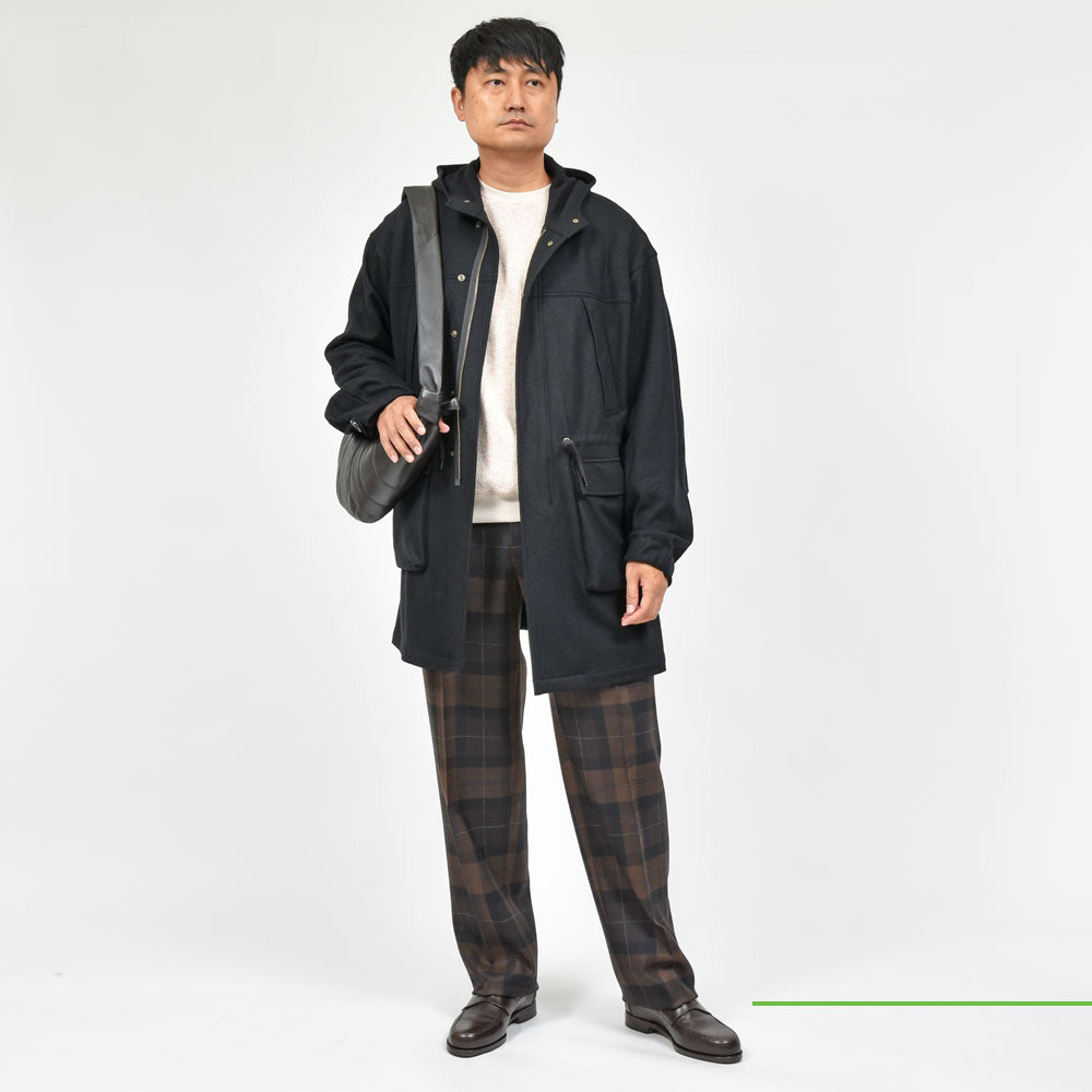moncao(モンサオ) ウールジャージモッズパーカ M021350
