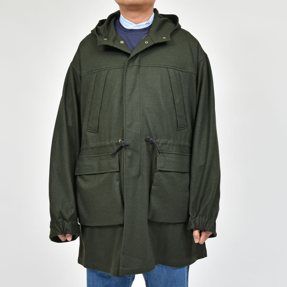 moncao(モンサオ) ウールジャージモッズパーカ M021350