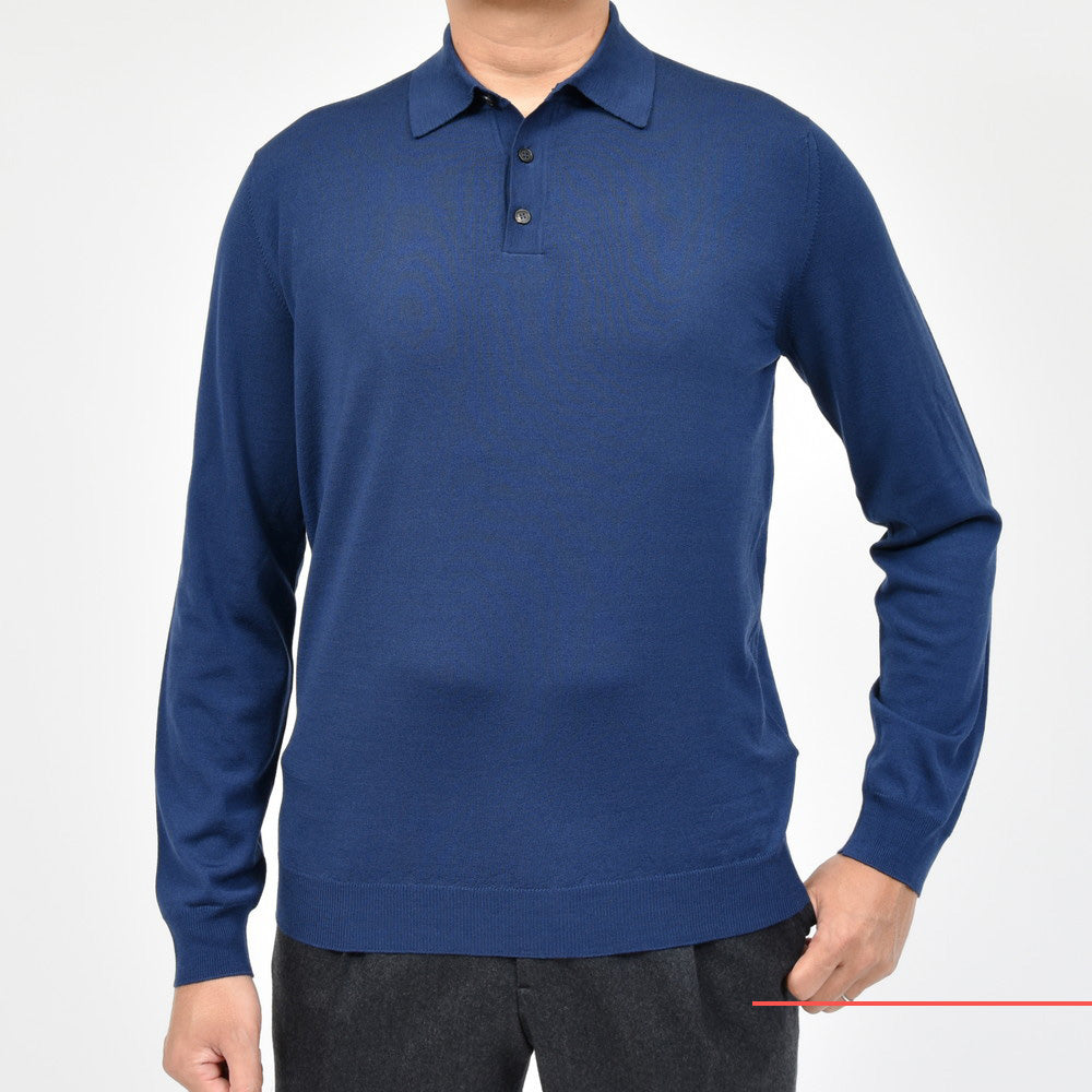 ZANONE(ザノーネ) ハイゲージストレッチウールニットポロ POLO ML/SLIM FIT/810102/Z0290/25400