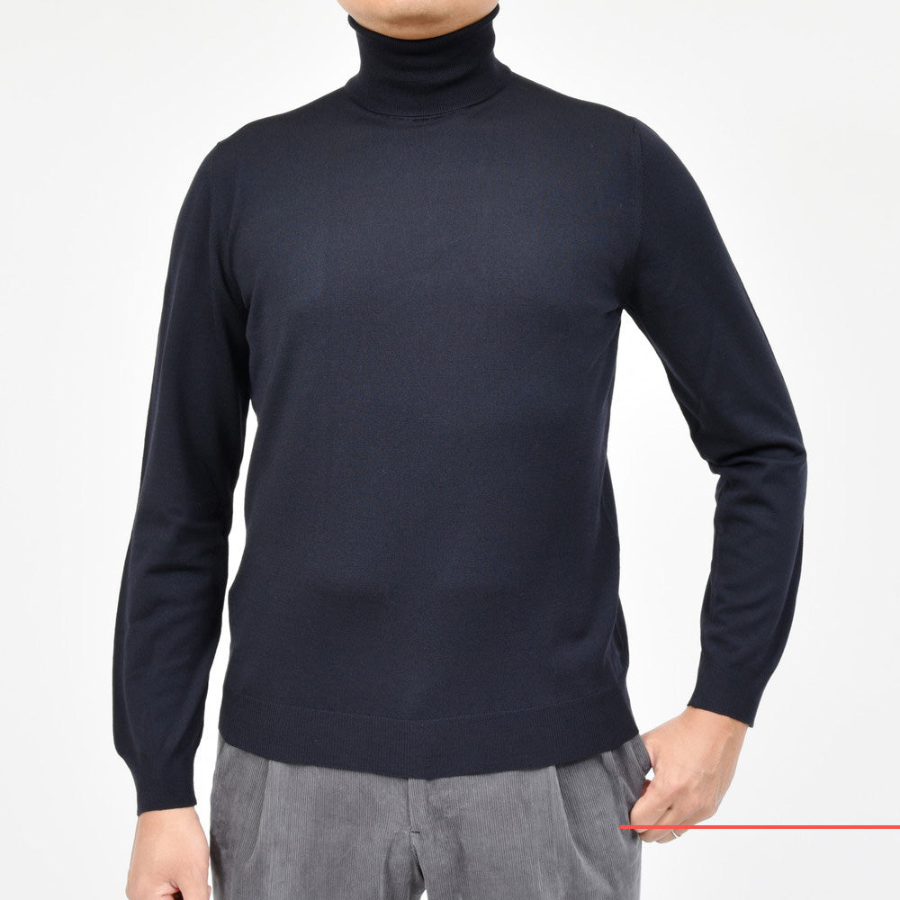 ZANONE(ザノーネ) ハイゲージストレッチウールタートルネックニット DV/SLIM FIT/810105/Z0290/25414