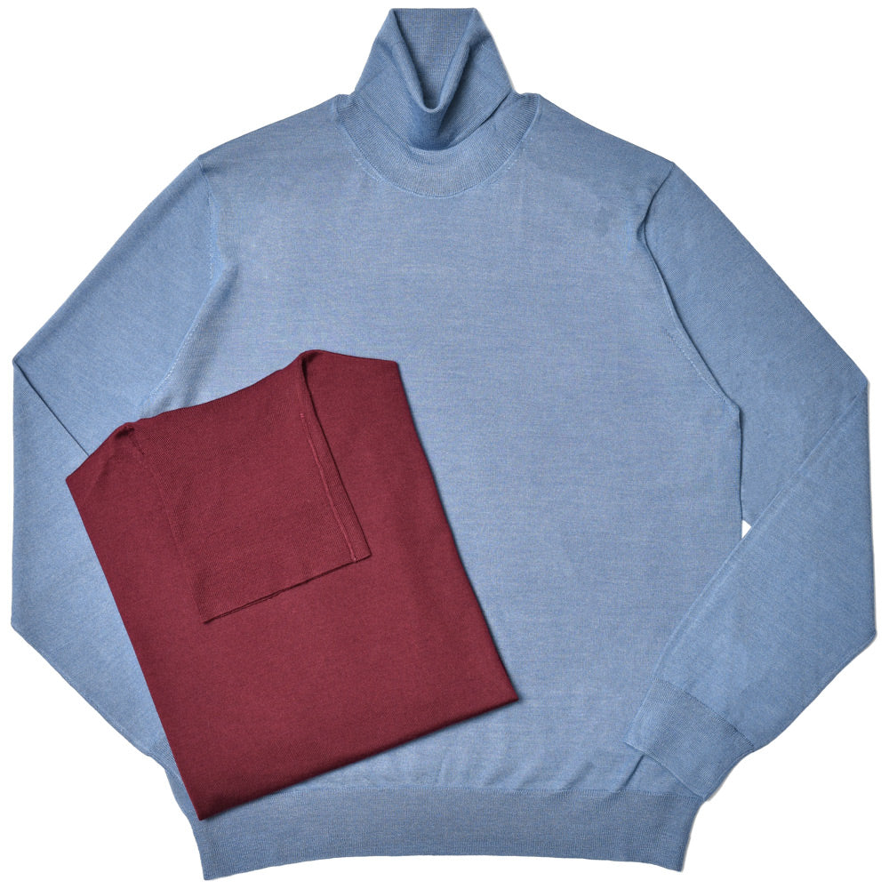 ZANONE(ザノーネ) ハイゲージカシミアシルクタートルネックニット DV/SLIM FIT/810105/ZW206/25420