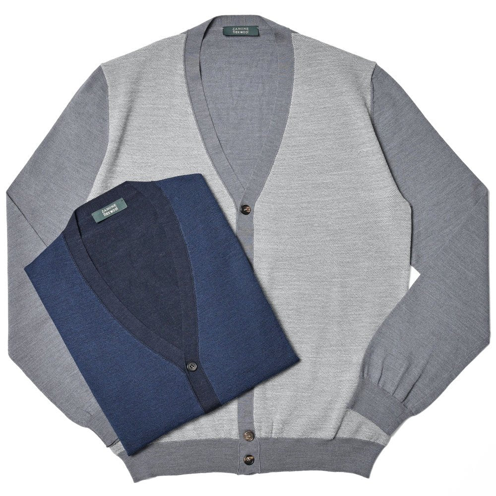 ZANONE(ザノーネ) ハイゲージストレッチウールニットカーディガン CARDIGAN/SLIM FIT/810116/ZN225/25604