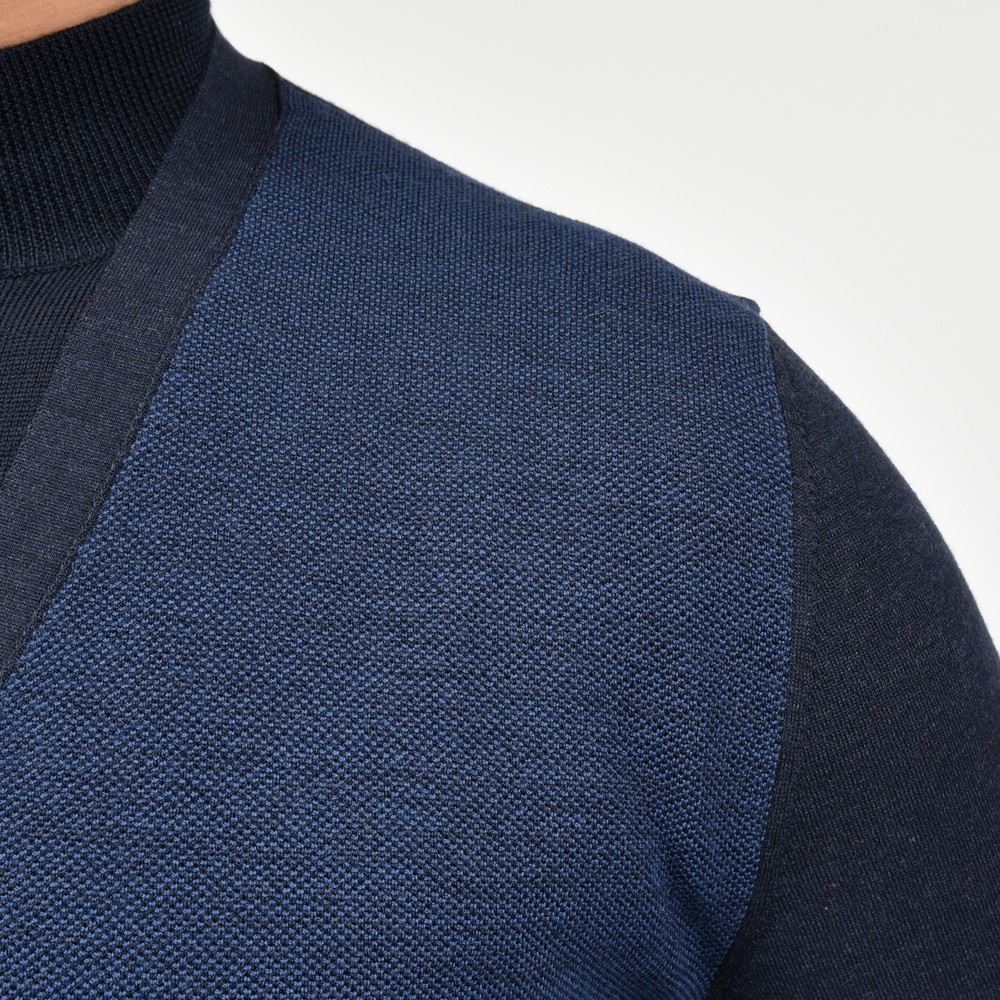 ZANONE(ザノーネ) ハイゲージストレッチウールニットカーディガン CARDIGAN/SLIM FIT/810116/ZN225/25604