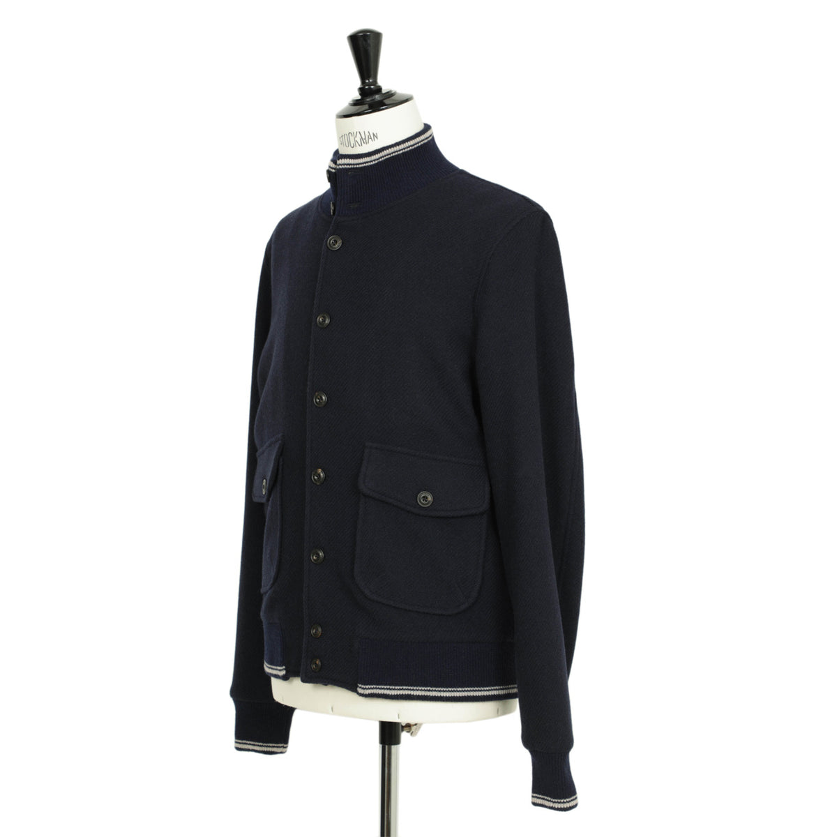 エルビーエム 1911 / バルスター ウール ナイロン ボンバー ブルゾン / 9377-45700 / 191-2420102 78 / ネイビー