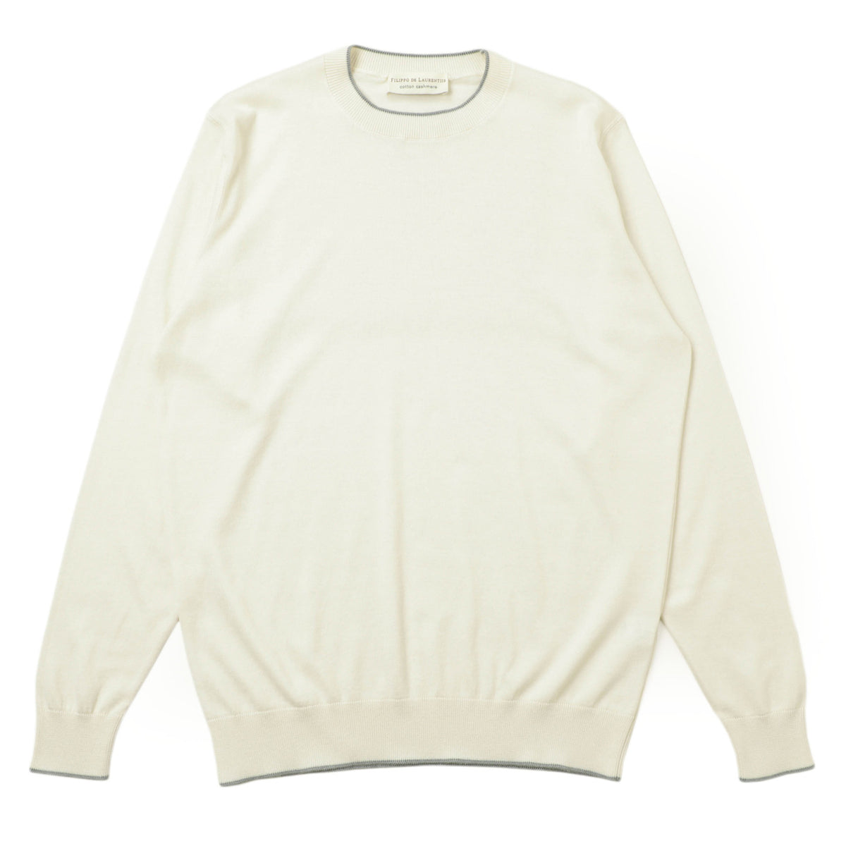 フィリッポ デ ローレンティス / クルーネック ニット / 4210-GC1ML2A10 / 0230 アイボリー グレー