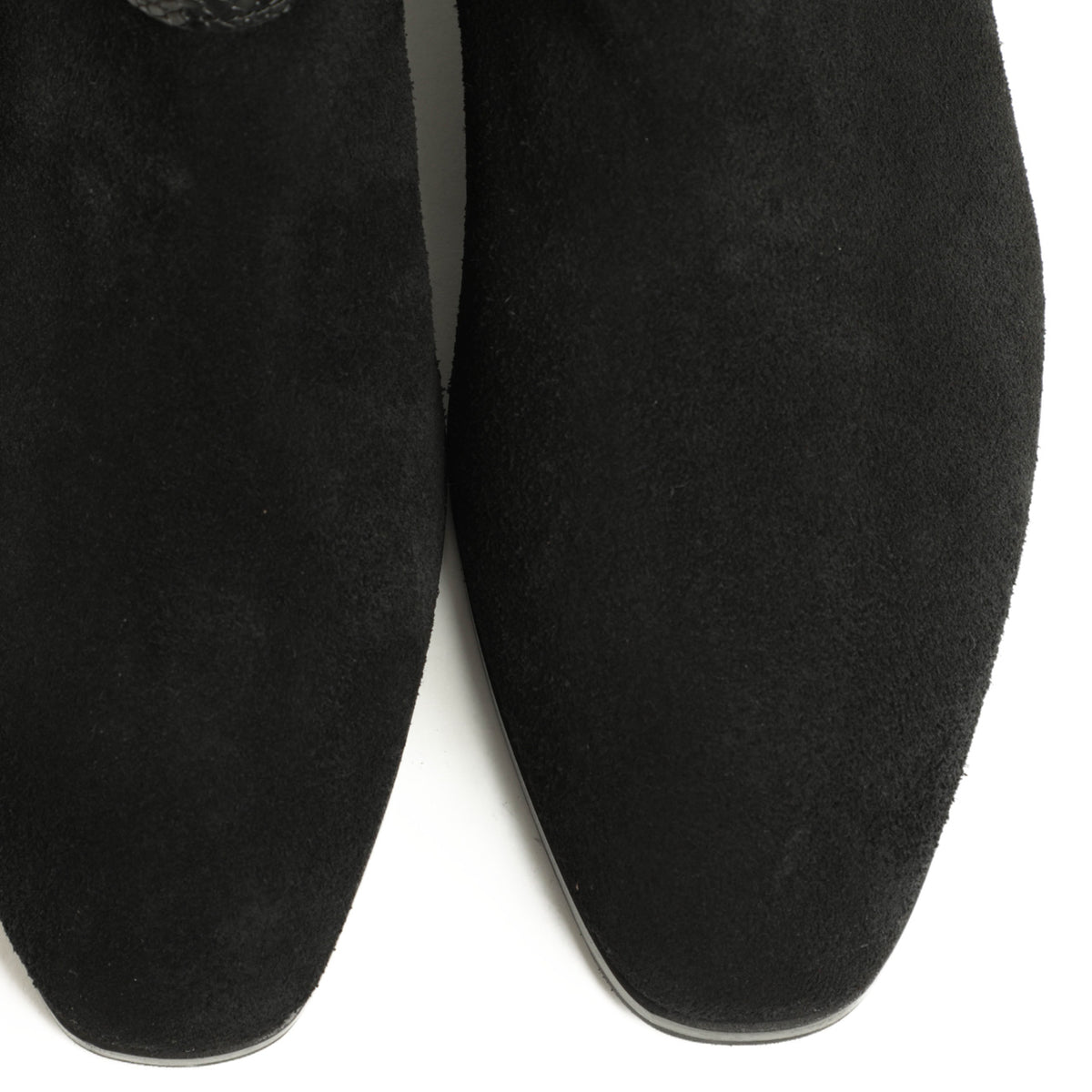 リドフォルト / リザード型押し スエード ベルト バックルサイドジップ ブーツ / 250/C / BLACK SUEDE ブラック