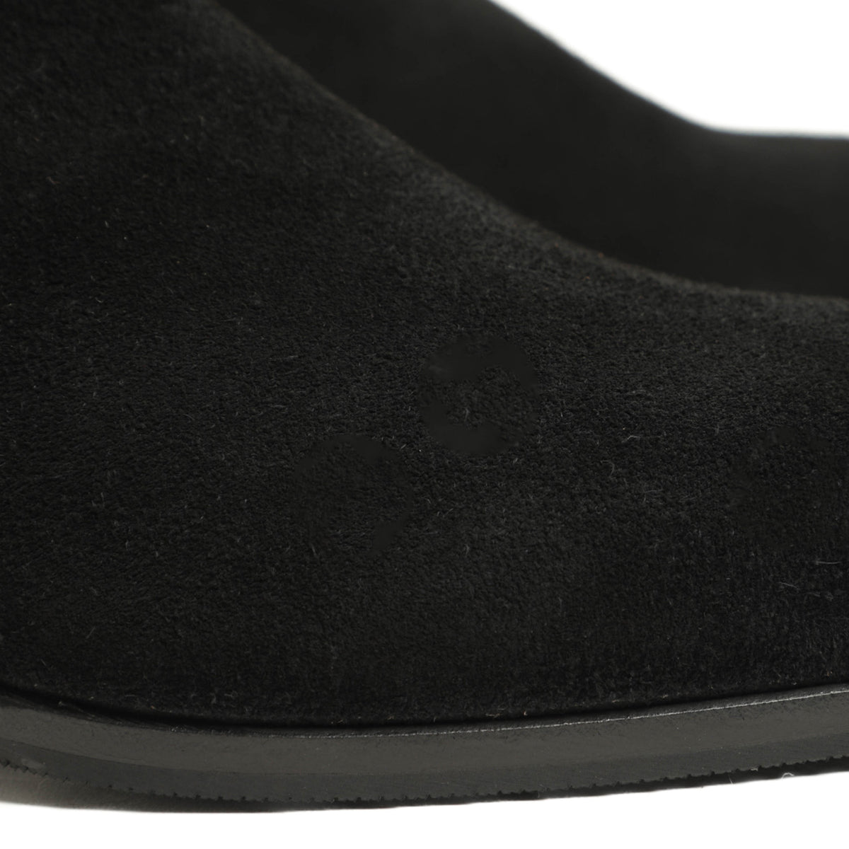 リドフォルト / リザード型押し スエード ベルト バックルサイドジップ ブーツ / 250/C / BLACK SUEDE ブラック