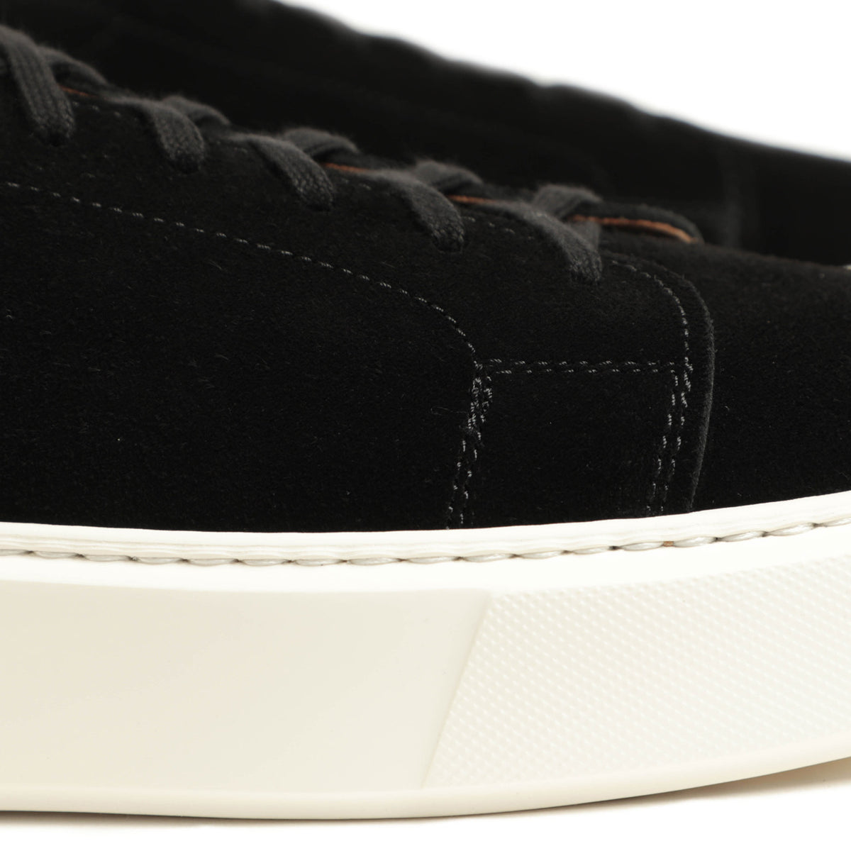 ヘンダーソン / カーフ スエードローカット レースアップ 厚底 スニーカー / EVAソール / LEONE 12 / NERO SUEDE ブラック