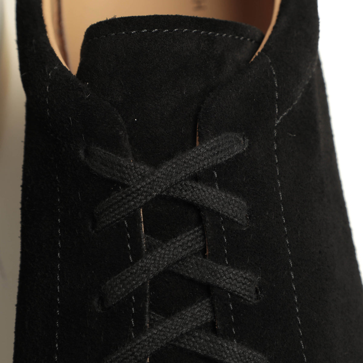 ヘンダーソン / カーフ スエードローカット レースアップ 厚底 スニーカー / EVAソール / LEONE 12 / NERO SUEDE ブラック