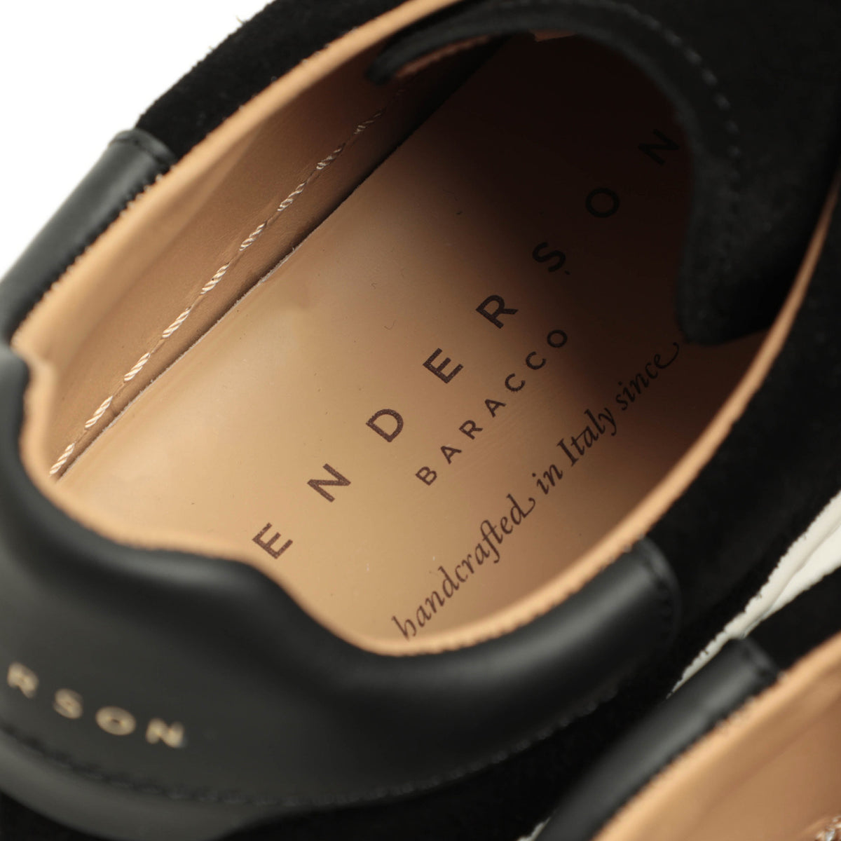 ヘンダーソン / カーフ スエードローカット レースアップ 厚底 スニーカー / EVAソール / LEONE 12 / NERO SUEDE ブラック