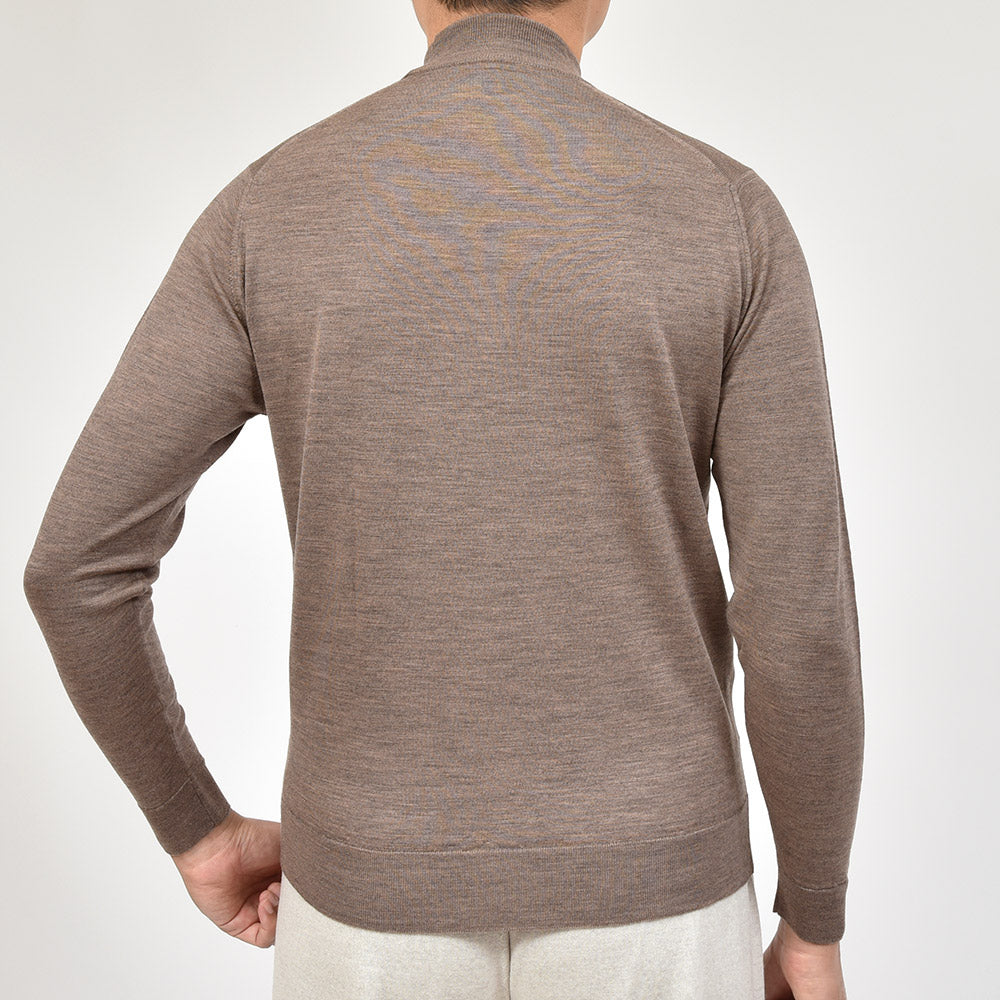 JOHN SMEDLEY ジョンスメドレー KILDAY エクストラファインメリノウール 30ゲージ モックネック ニット MODERN FIT