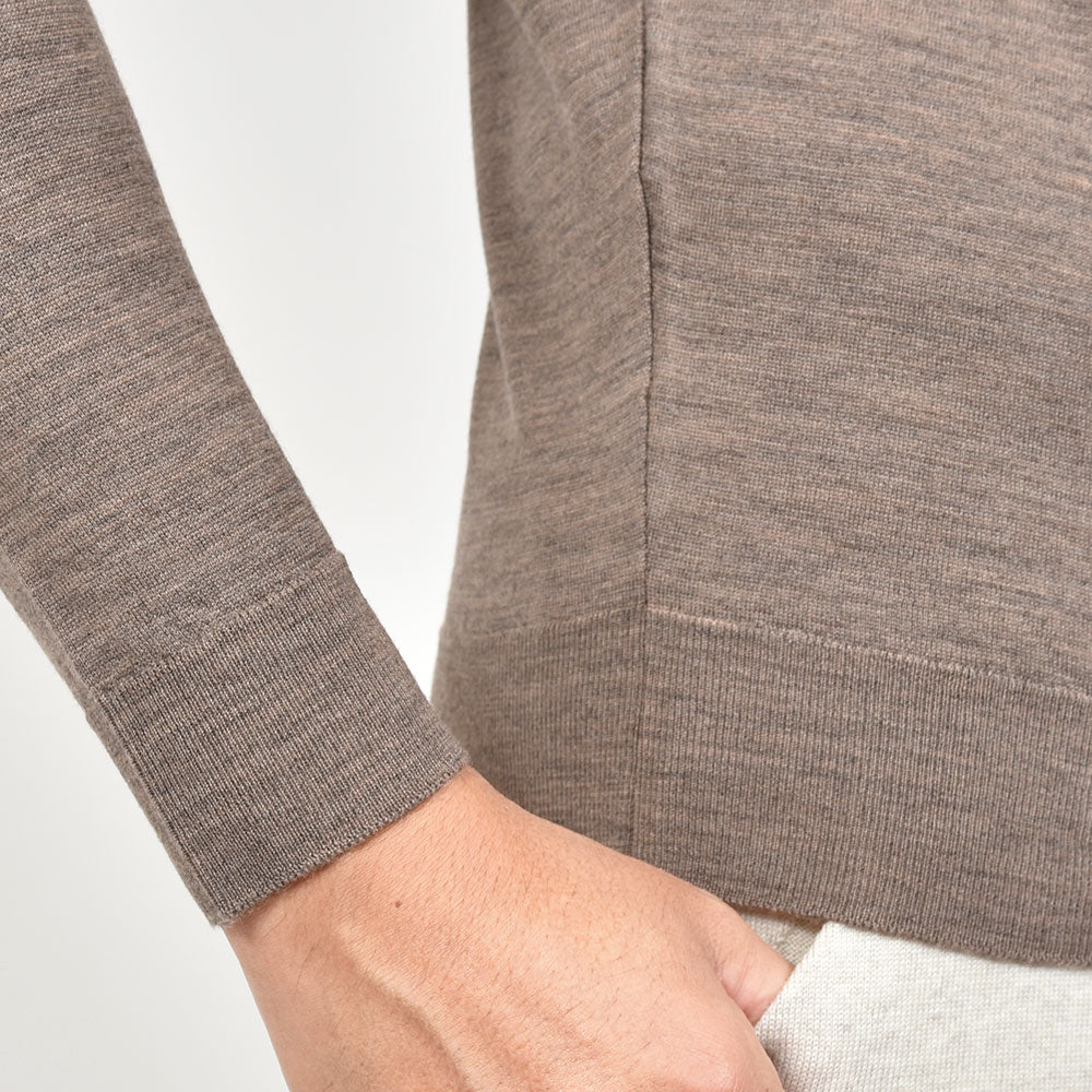 JOHN SMEDLEY ジョンスメドレー KILDAY エクストラファインメリノウール 30ゲージ モックネック ニット MODERN FIT