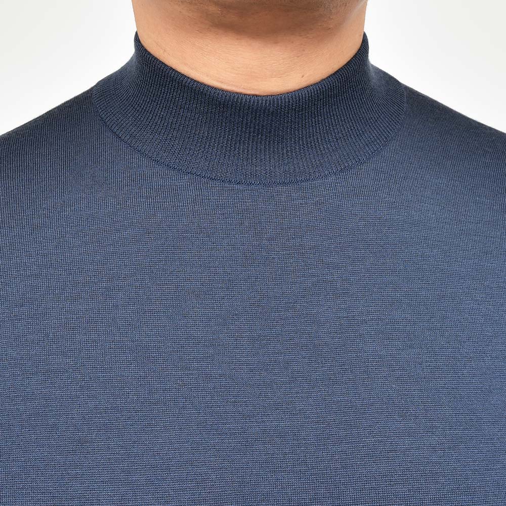 JOHN SMEDLEY ジョンスメドレー KILDAY エクストラファインメリノウール 30ゲージ モックネック ニット MODERN FIT