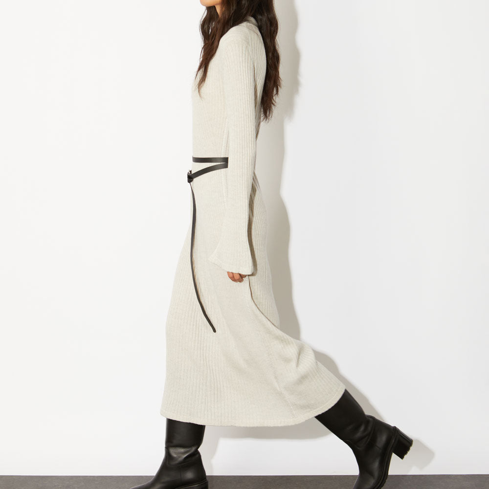 JOHN SMEDLEY(ジョンスメドレー) ESKDALE 24Gウールリブモックネックロングワンピース