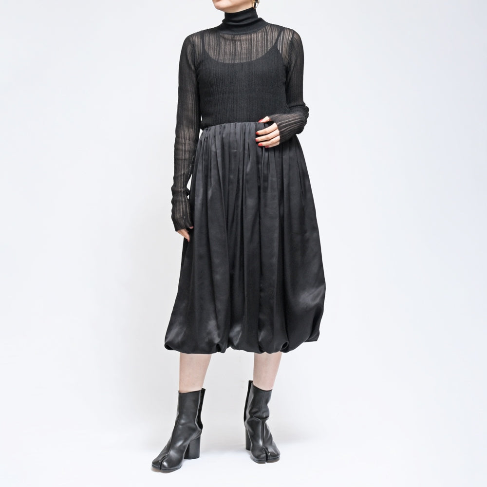 MM6 MAISON MARGIELA(エムエム6 メゾン マルジェラ)<BR>S52CT0782 レーヨンギャザーワンピース/スカート