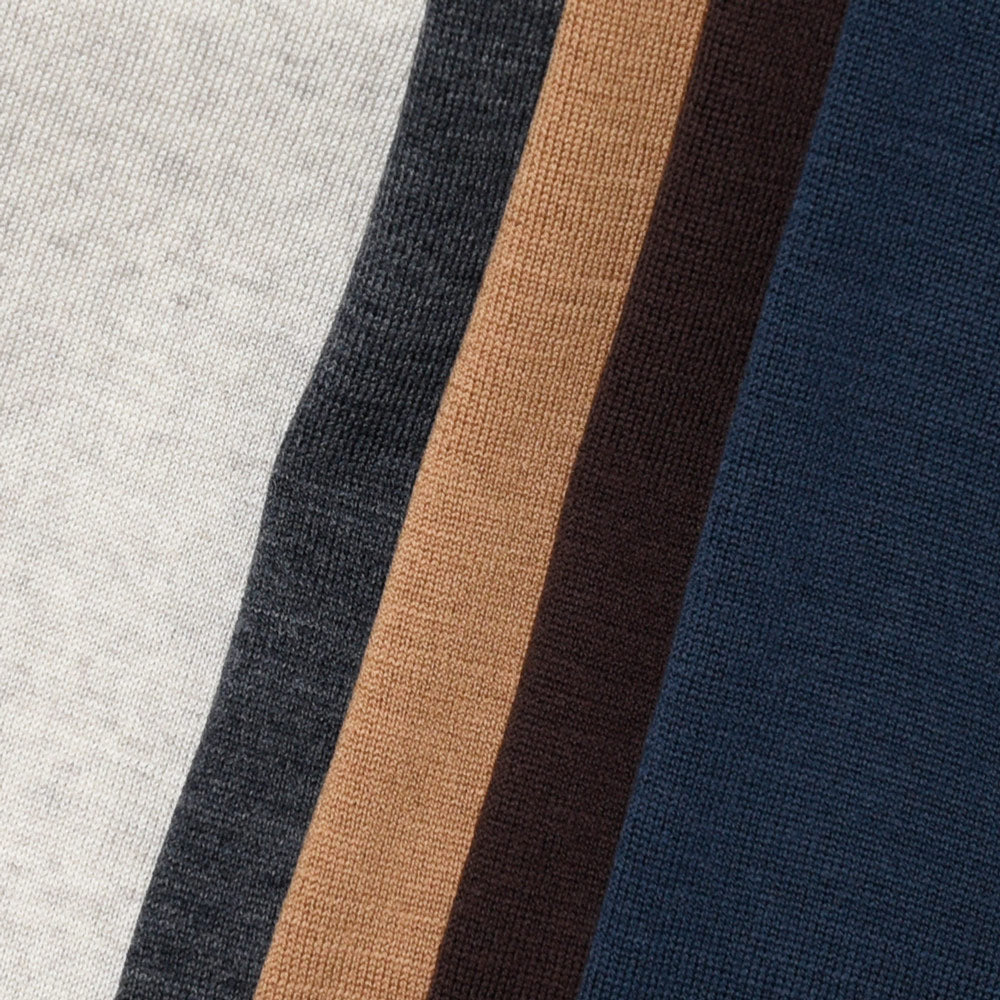JOHN SMEDLEY(ジョンスメドレー) A4601 ロングスリーブクレリックニットポロ