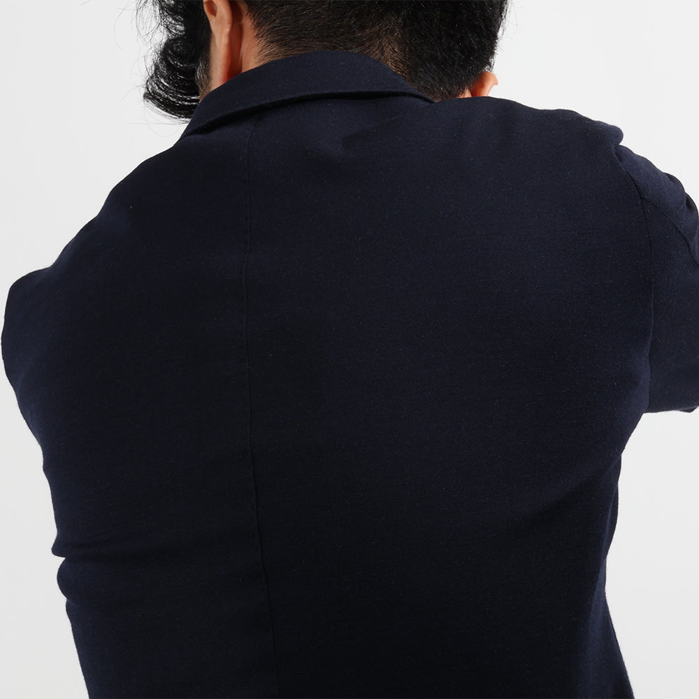 ガボ / ウールジャージー 3つボタン ジャケット(Loro Piana Fabric)/T24280/ネイビー