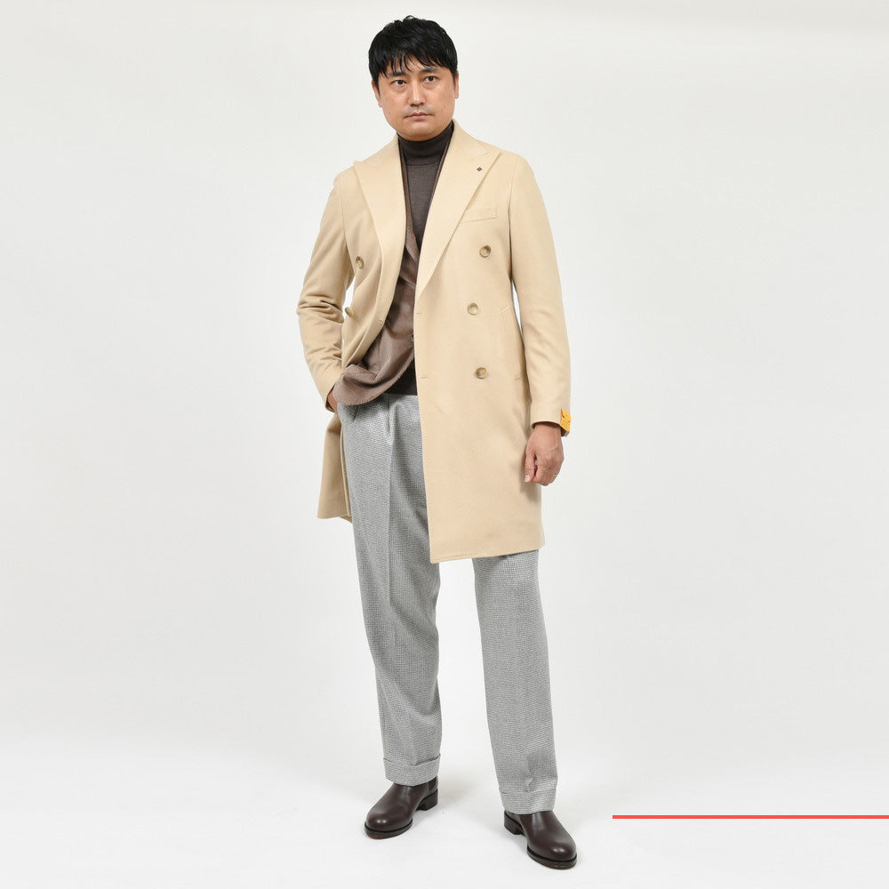 TAGLIATORE(タリアトーレ) ウールカシミアフランネルダブルチェスターフィールドコート C-GUJI10X/350001