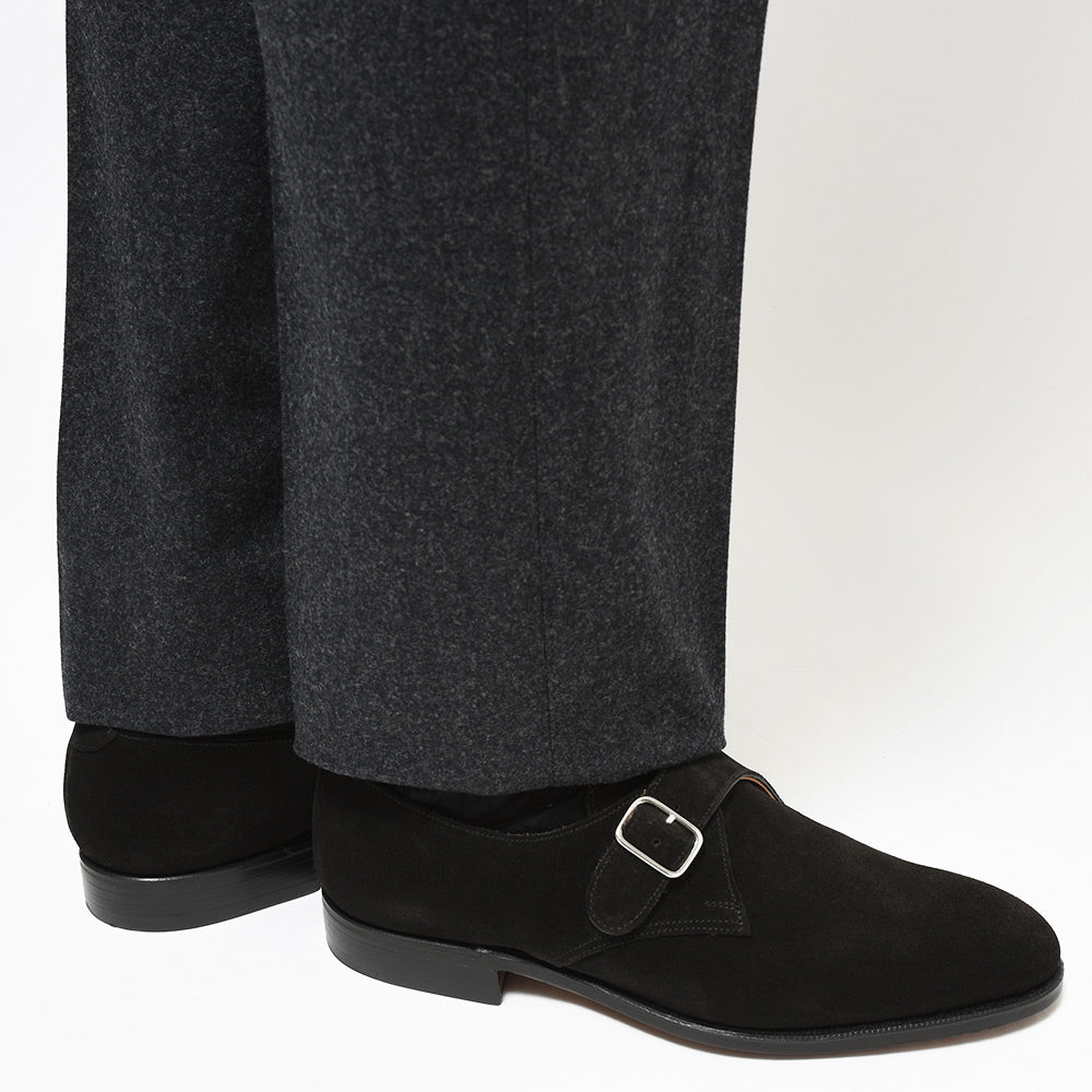 Crockett&Jones クロケットアンドジョーンズ COMPTON コンプトン カーフスエード モンクストラップ シューズ