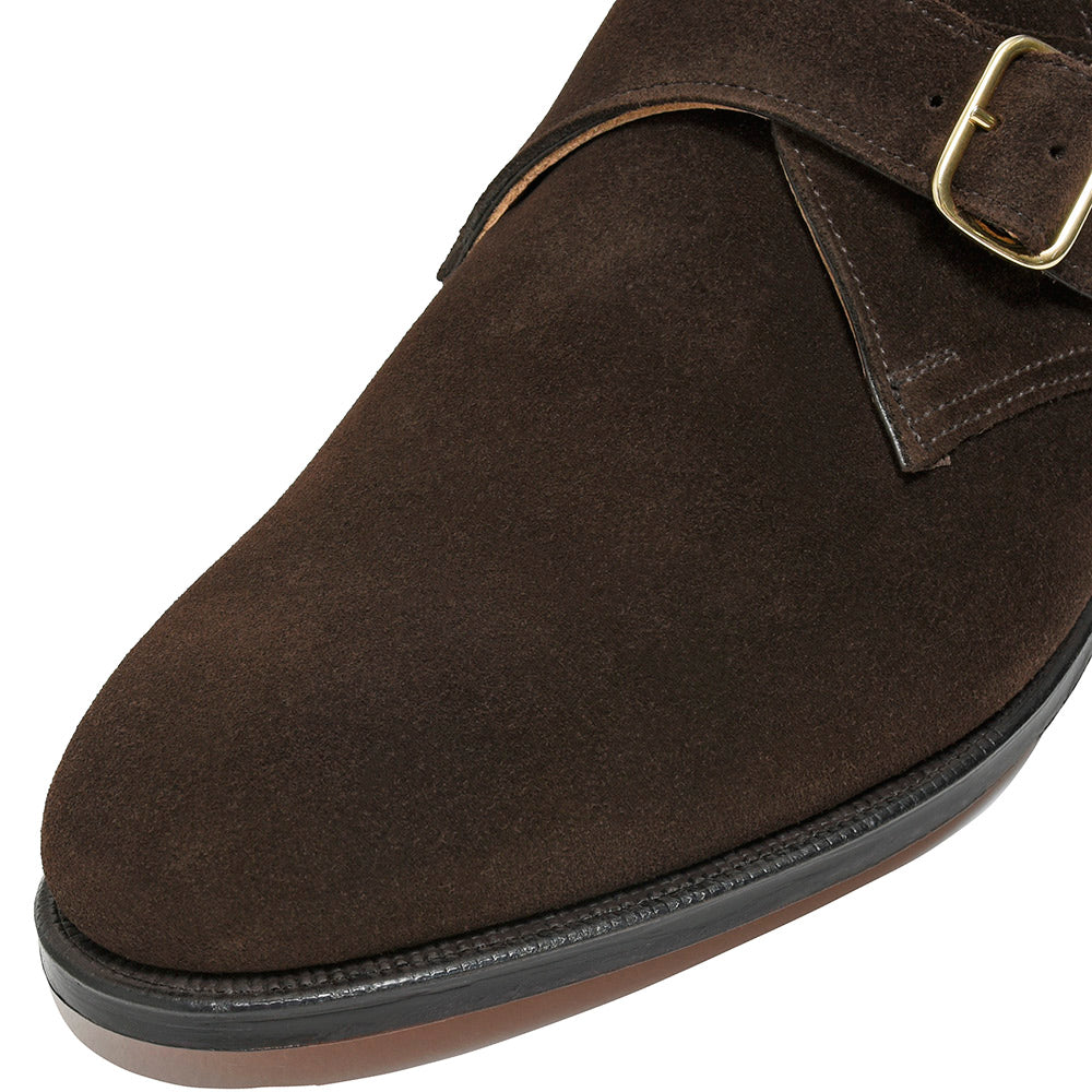 Crockett&Jones クロケットアンドジョーンズ COMPTON コンプトン カーフスエード モンクストラップ シューズ