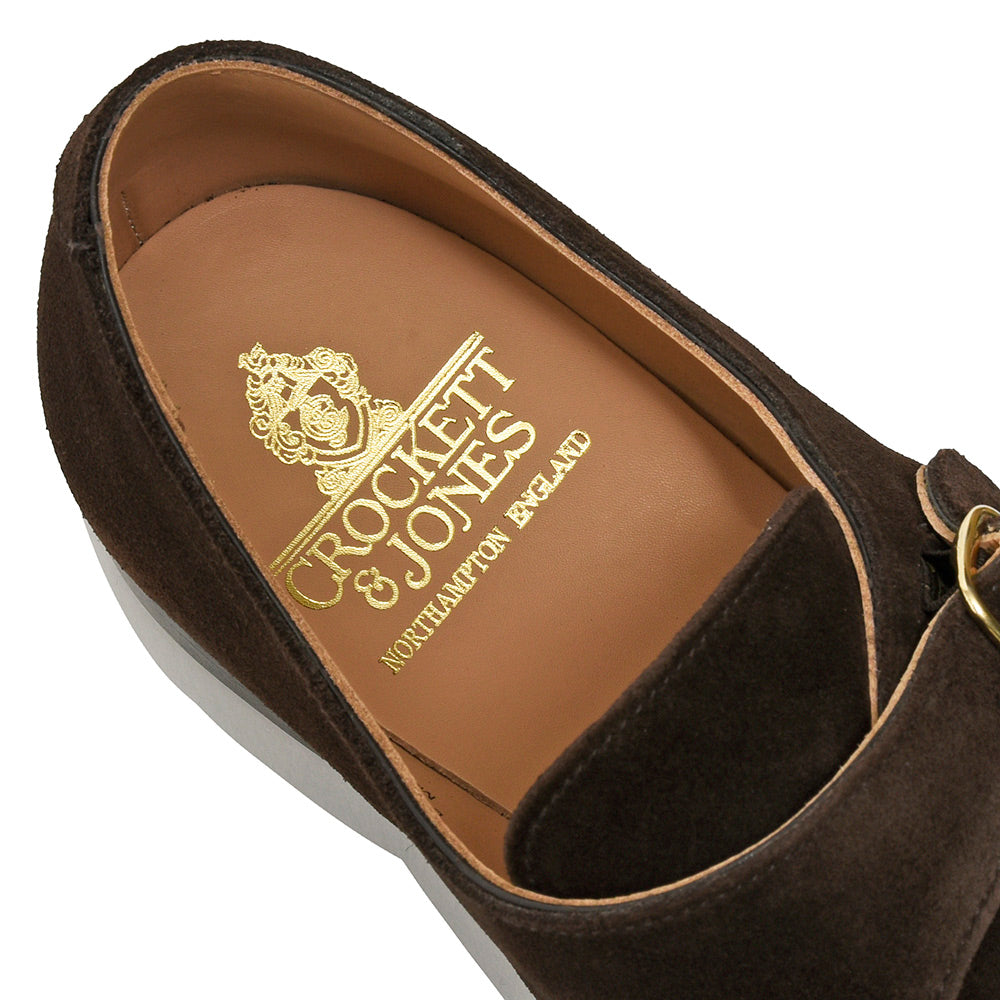 Crockett&Jones クロケットアンドジョーンズ COMPTON コンプトン カーフスエード モンクストラップ シューズ