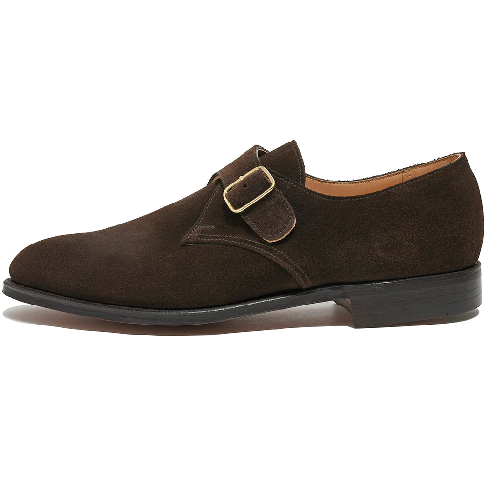 Crockett&Jones クロケットアンドジョーンズ COMPTON コンプトン カーフスエード モンクストラップ シューズ