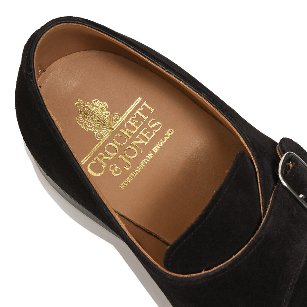 Crockett&Jones クロケットアンドジョーンズ COMPTON コンプトン カーフスエード モンクストラップ シューズ