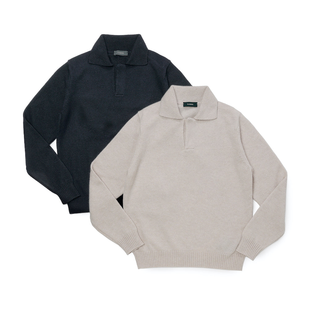 ザノーネ / ウール スキッパー ニット(WOOL GEELONG)/810142 ZN207