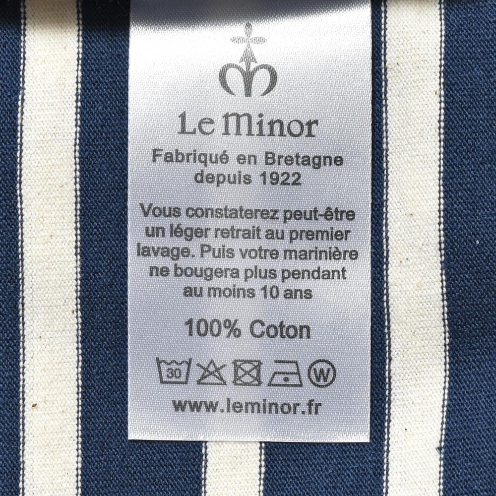 Le Minor(ル ミノア) コットンパネルボーダーL/Sクルーネックカットソー 61928H/D69