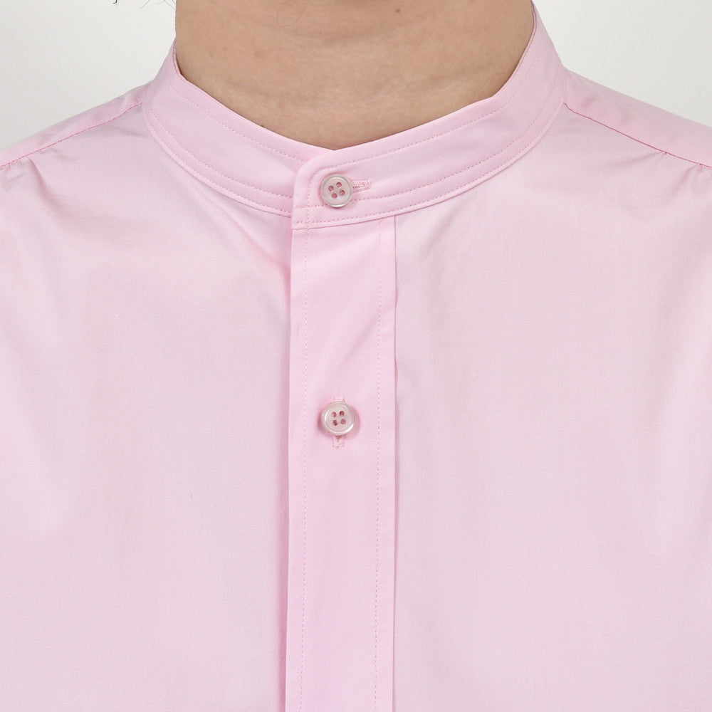 garoh ガロウ garoh shirts02 コットン ブロード バンドカラーシャツ