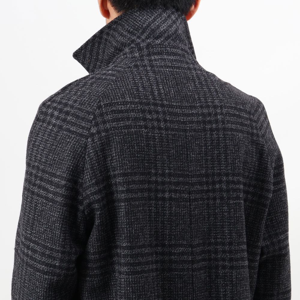 デ・ペトリロ / グレンプレイド ウール&カシミア ベルテッドコート/TW22119/1274