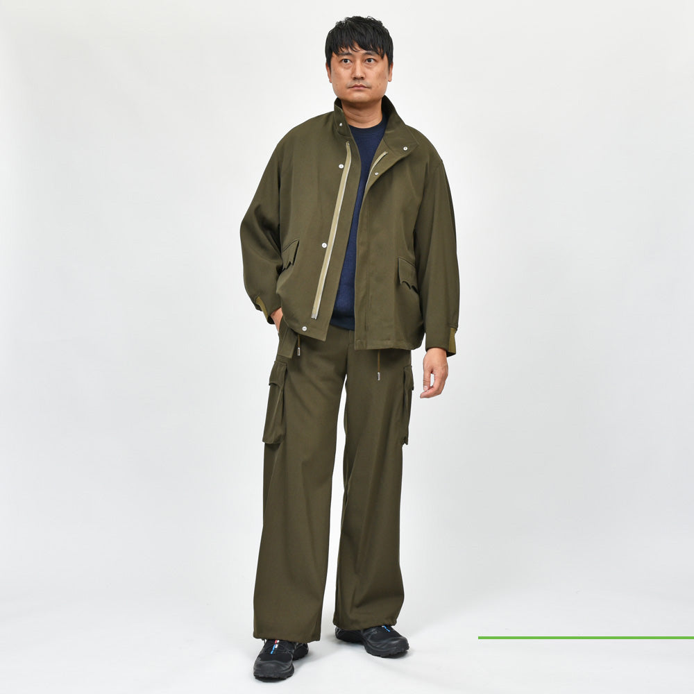 mando(マンド) ウールキャバリーツイルスタンドカラーブルゾン 24394-002