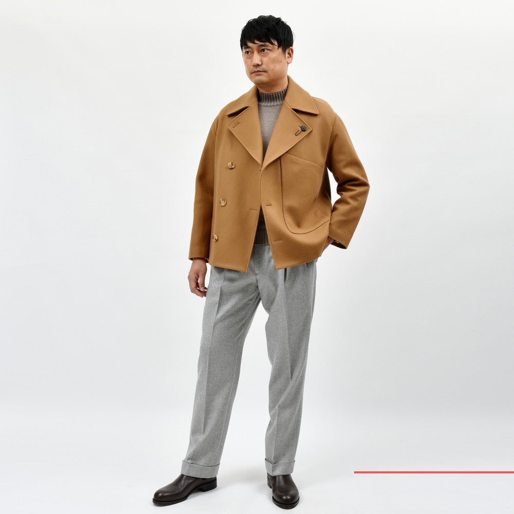 LARDINI(ラルディーニ) OWENオーウェン ウールナイロンソフトメルトンショートコート JAOWEN/IVC63606