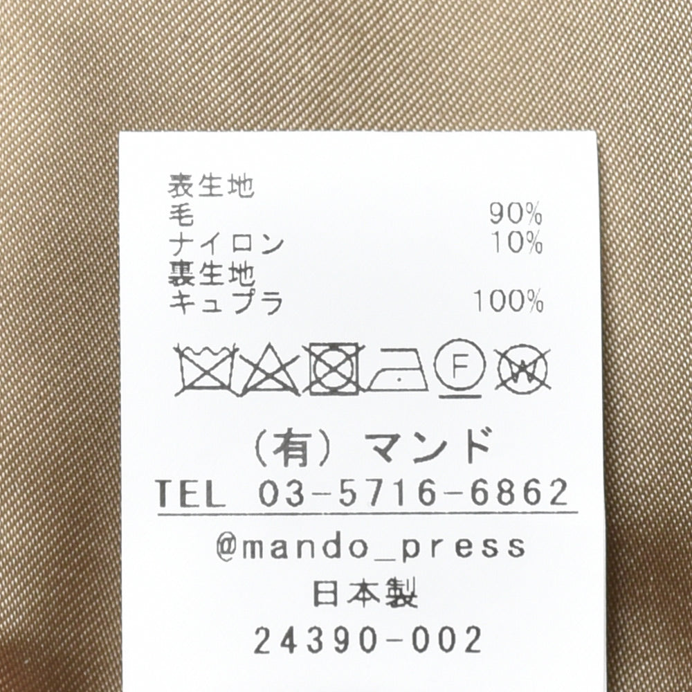mando(マンド) ウールナイロンチェスターコート 24390-002