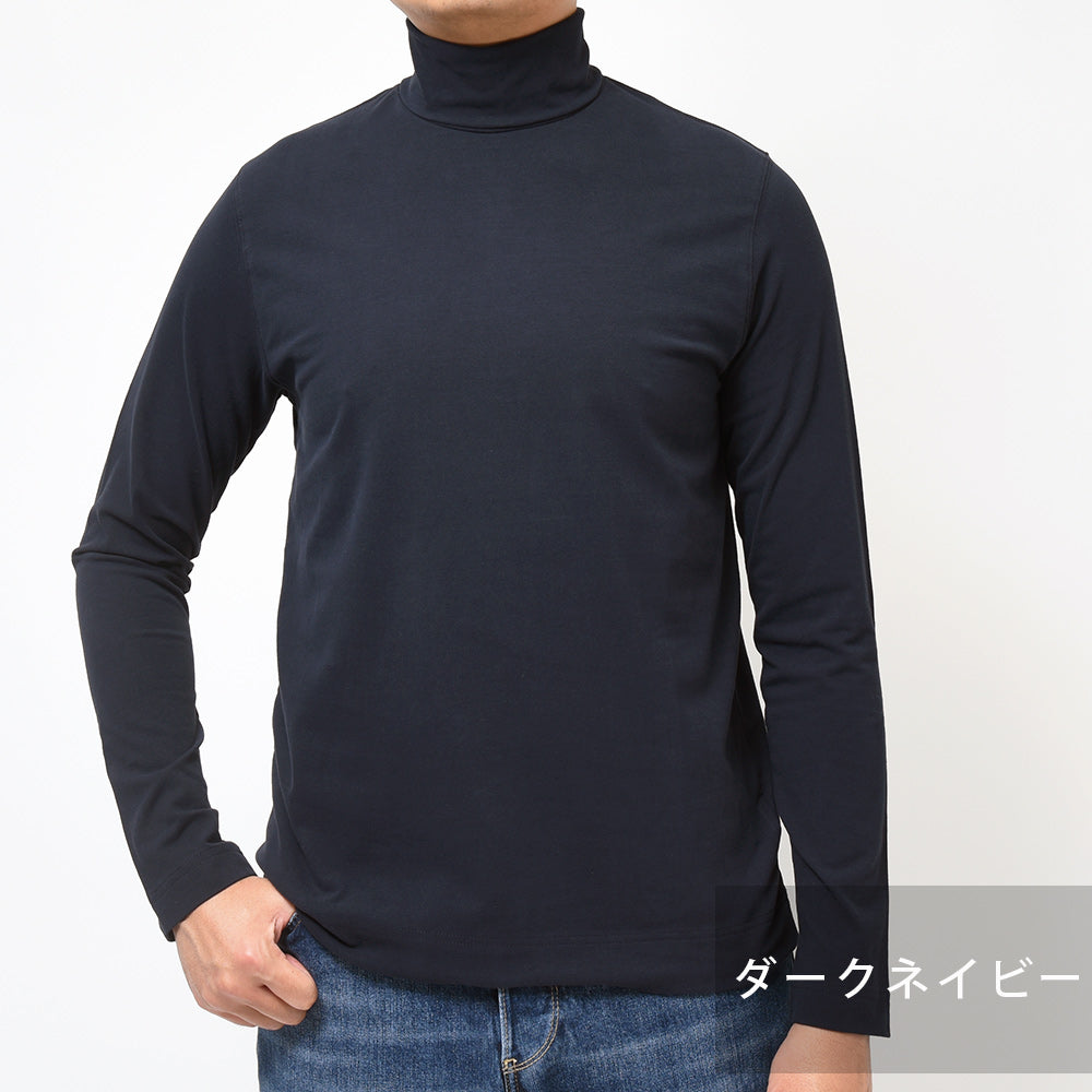 CIRCOLO 1901 チルコロ 1901 コットン ストレッチ カシミヤタッチジャージー ガーメントダイ タートルネック カットソー