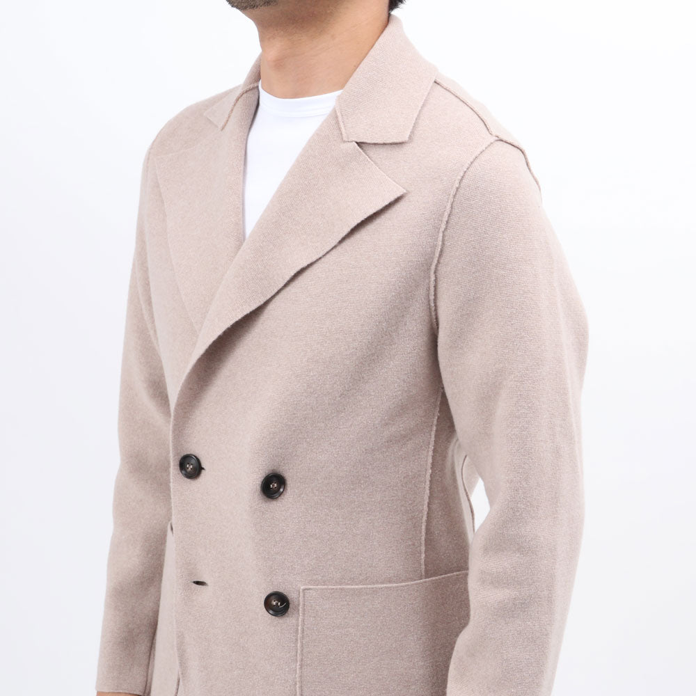 セッテフィーリカシミア / ウール&カシミア 4つボタン ニットジャケット/JACKET DB/MA