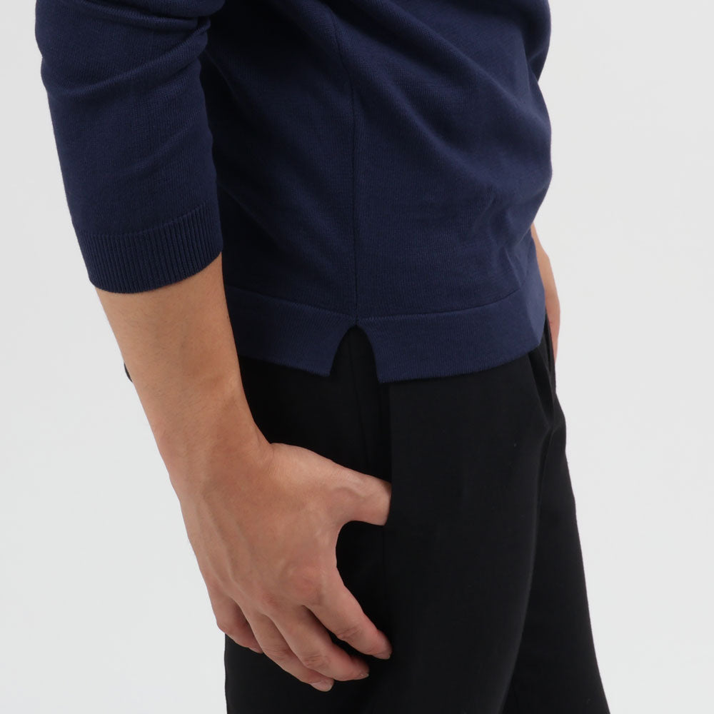 グランサッソ / コットン モックネック ニット(EGYPTIAN COTTON)/58108 18120