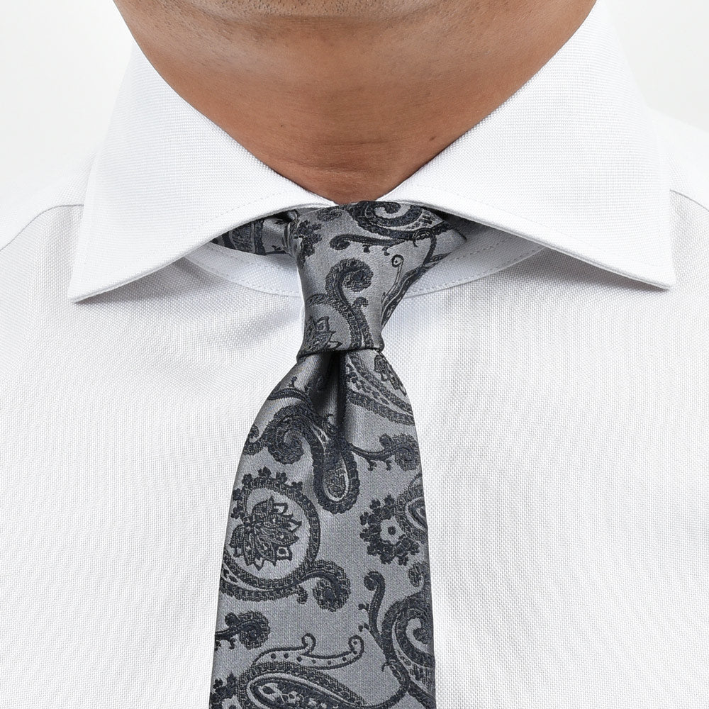 BARBA(バルバ) 406 コットンピンオックスワイドカラーシャツ 489-21455