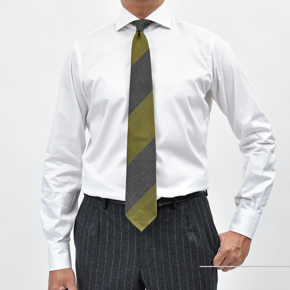 BARBA(バルバ) 406 コットンツイルワイドカラーシャツ 489-21457