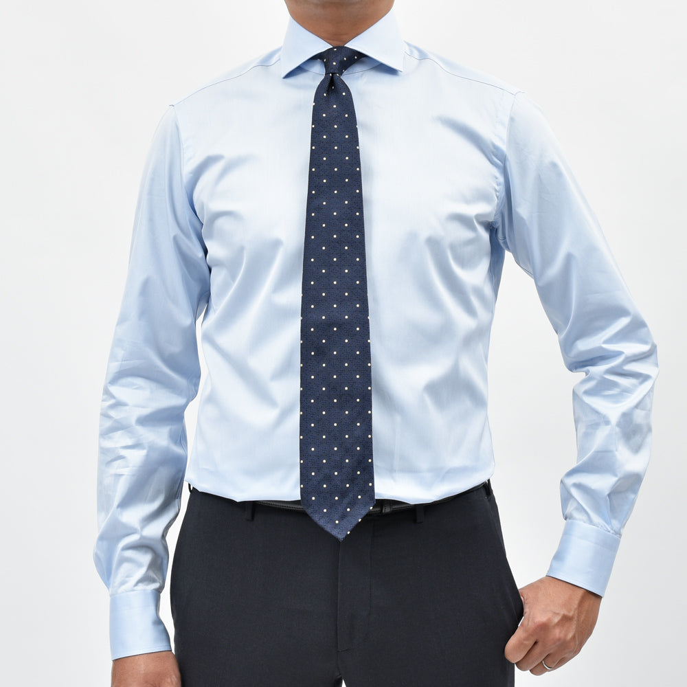 BARBA(バルバ) 406 コットンツイルワイドカラーシャツ 489-21457
