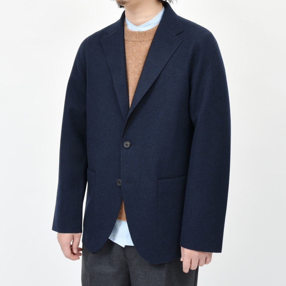 garoh(ガロウ) garoh jacket02 ウールカシミアフランネル2Bジャケット