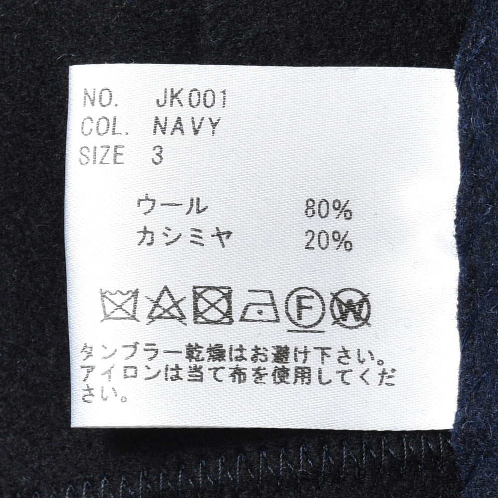 garoh(ガロウ) garoh jacket02 ウールカシミアフランネル2Bジャケット