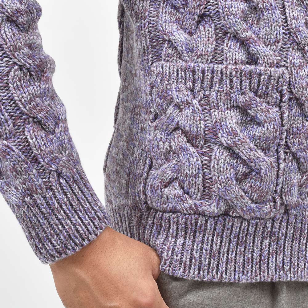 Settefili Cashmere セッテフィーリ カシミア カシミヤ ケーブル ショールカラー ニットカーディガン